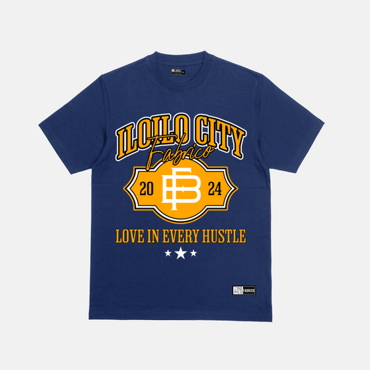 Iloilo City Varsity Hustle Tee – Blue Orange