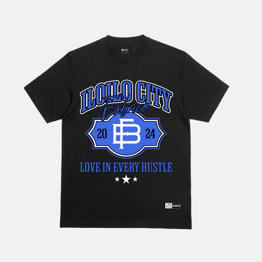 Iloilo City Varsity Hustle Tee – Black Royal Blue